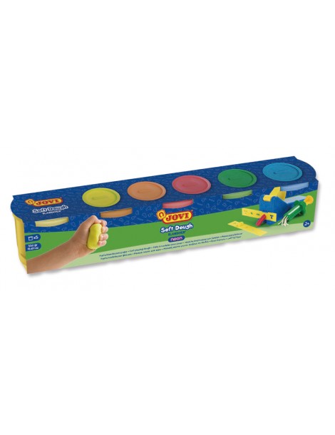 Coffret pâte à modeler - Soft Dough - 8 pots 59gr - Outils inclus