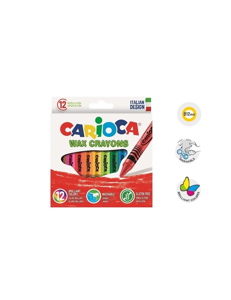 Ceras de colores carioca baby caja de 6