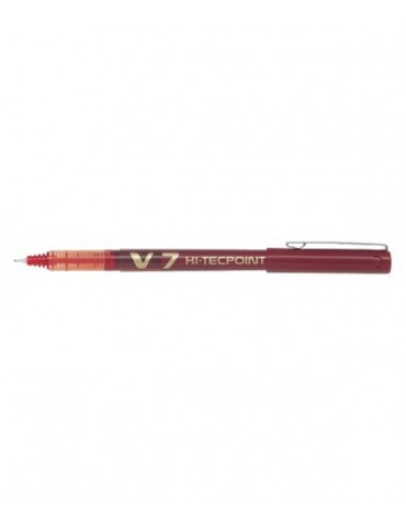 Bolígrafo tinta líquida 0,5mm Pilot V7 HI-PECTOINT ROJO