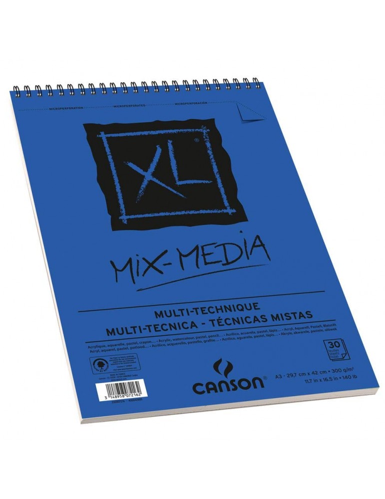 Bloc de dibujo, A4, 29.7 x 42 cm Mix-Media Canson