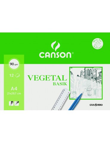 Canson XL/787103 DIN A4, 90 g/m2, 120 Hojas Color Blanco Cuaderno de Dibujo